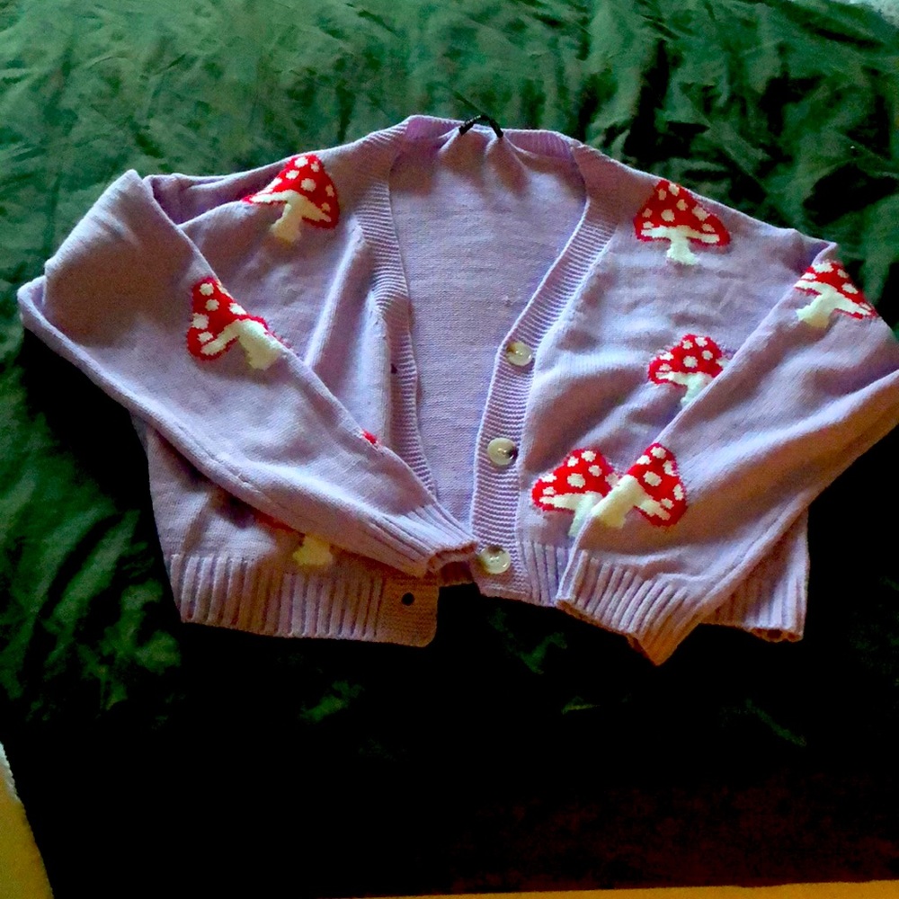 Mushroom cardigan!!!